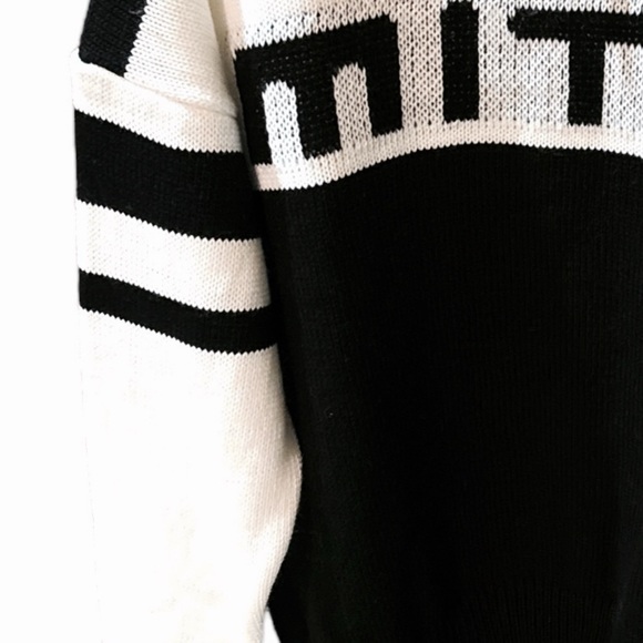 Boohoo Man Oversized Boxy Color Block Sweater - Picture 7 of 15